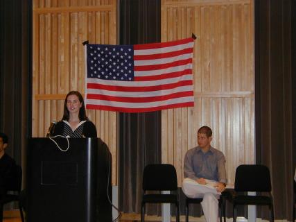Elizabeth Burke CC '04, Air Force ROTC cadet